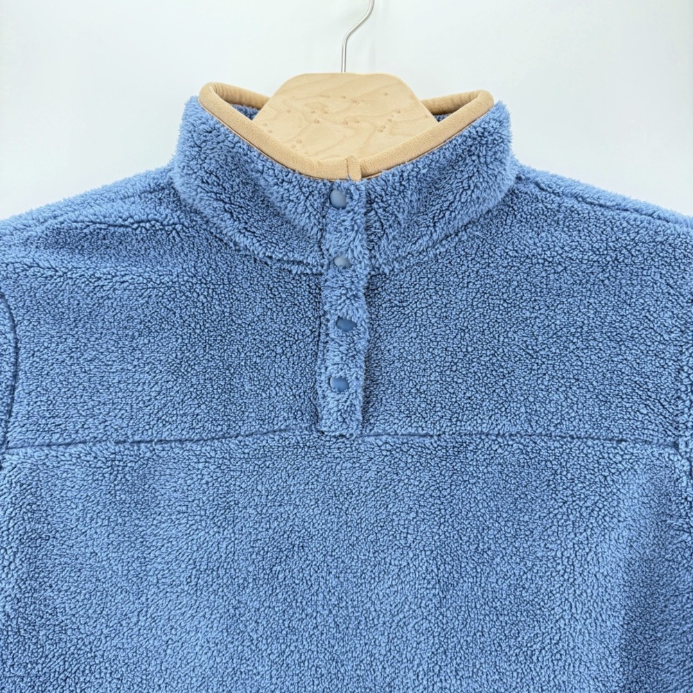Koolaburra by UGG Fleece Pullover Womens Large Blue Sherpa Gorpcore Mock Neck - Picture 4 of 10